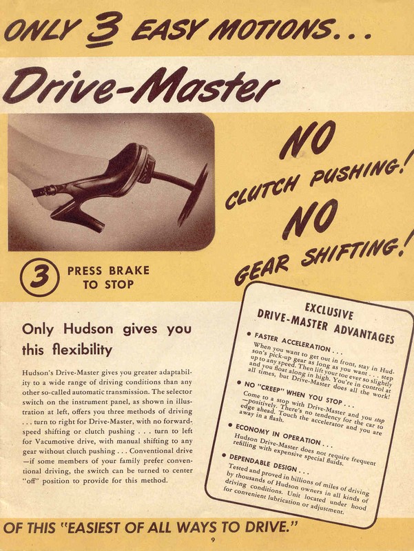 1948 Hudson Information Brochure Page 18
